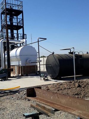 30TPD отходы двигателя нефти переработки в дизельное дистилляционное оборудование в 150 квадратных метров