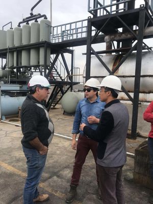 10-15 тонн Производственная линия по переработке нефти Преобразование отходов черной нефти в дизельное топливо