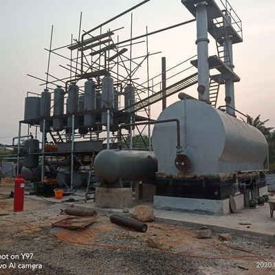 Способ нагрева Непрямое нагрев Пиролиз Пластиковая нефтеперерабатывающая дистилляционная установка