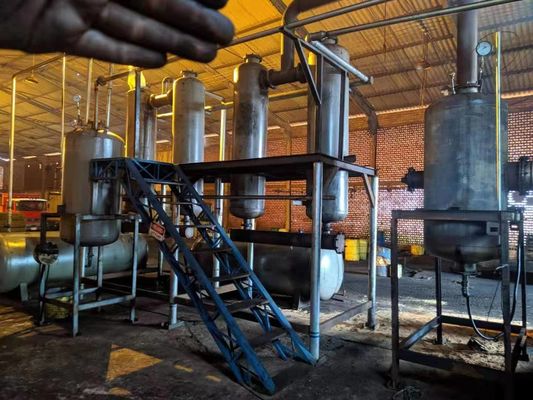 Революционная технология завода по дистилляции отходов нефти для производства дизельного топлива и базового масла