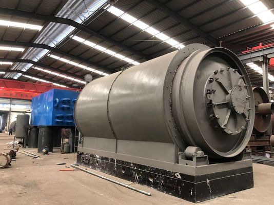 15.5kw Ротационный тип перерабатывать превратить отходы шин и пластика в топливные масла пиролизные машины