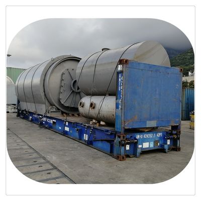 Природный газ перерабатывает топливо из отходов шин в пиролизные установки для топливного масла 2,6 м*6,6 м*18 мм