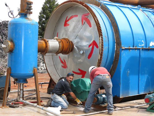Сырье резина 2022 Тепловой крекинг машины перерабатывает отходы шин в нефтяное оборудование